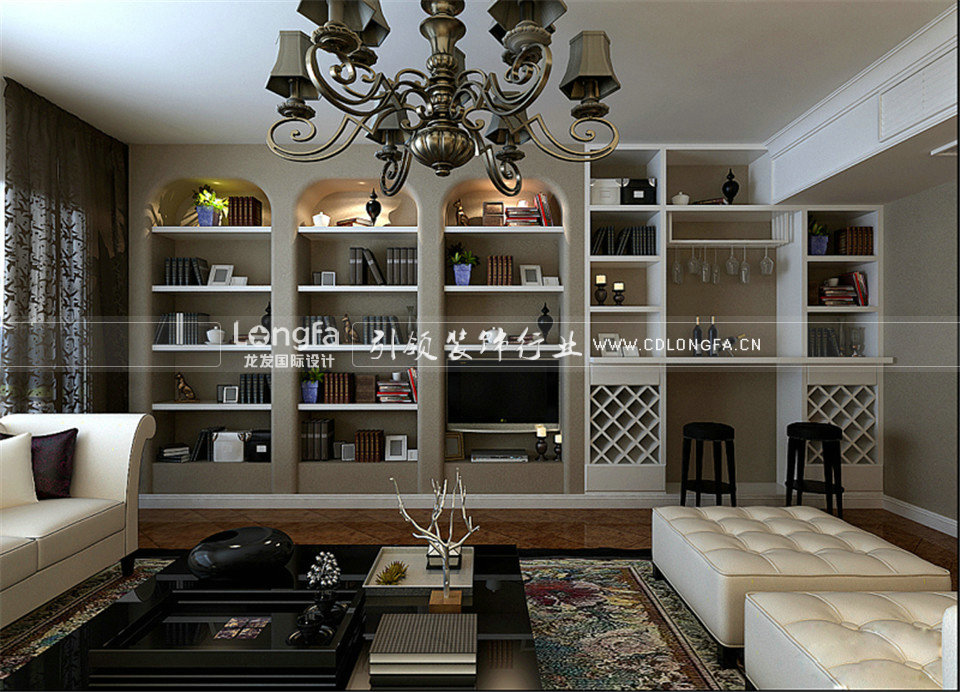 南昌龙发装饰28万打-南昌别墅装修设计公司龙