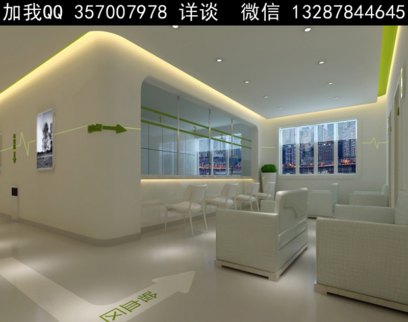 体检中心设计案例效果-室内设计师93的设计师