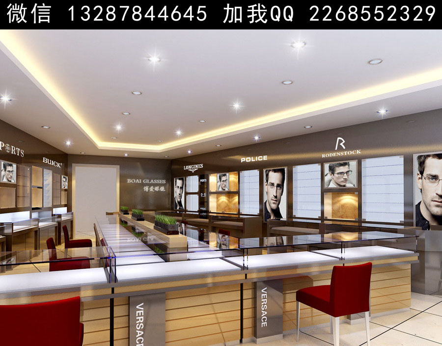 眼睛专卖店设计案例效-室内设计师93的设计师