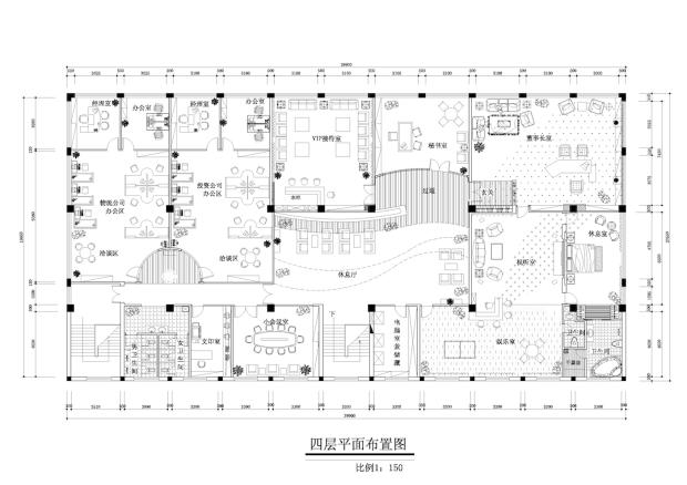 浙江潮峰钢构办公楼平面图