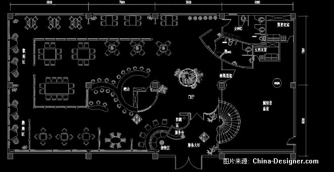 餐饮空间平面图