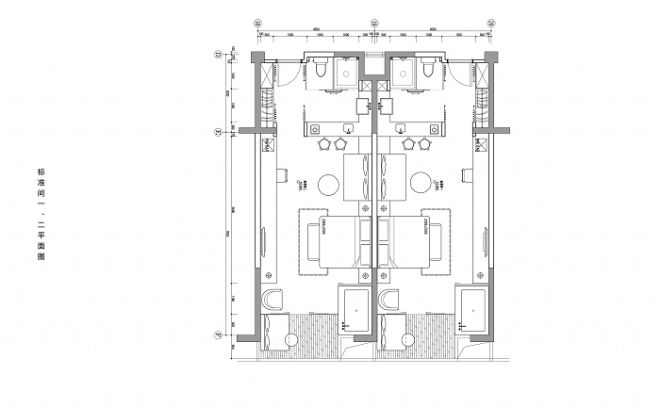 标准间平面图