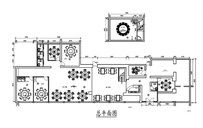中餐厅设计_中餐厅设计平面图_餐厅设计cad平面图