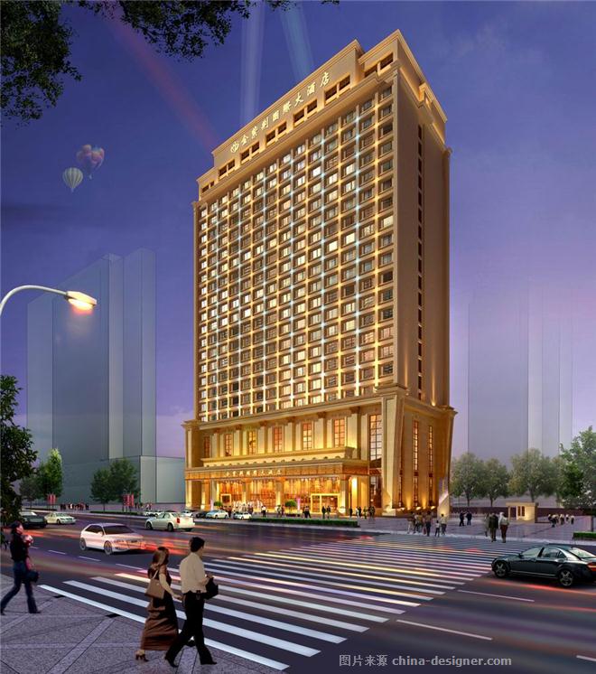 高层四星级酒店大厦建筑设计cad图纸