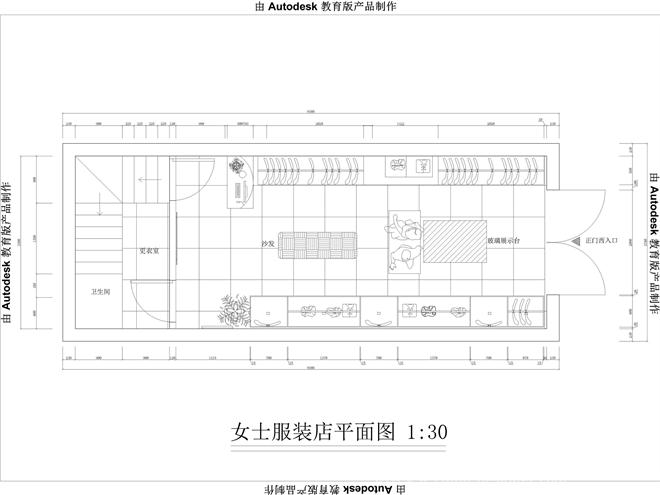 时尚尚品女士服装店面设计-李晓明的设计师家园-服装店,专卖店