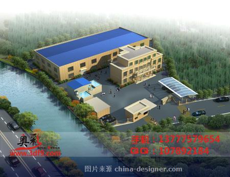 厂房大门效果图,杭州厂房效果图-奥彩效果图公司的设计师家园-工厂
