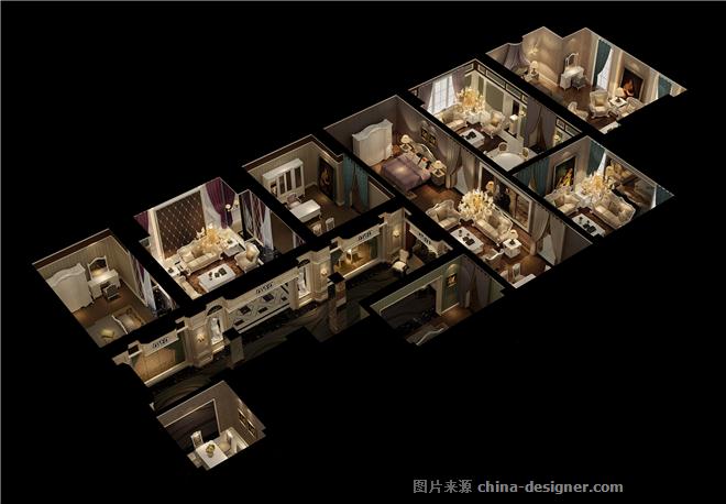 飞燕简欧展厅空间设计-谭学院的设计师家园-展览白色广州室内设计家具排名榜图片