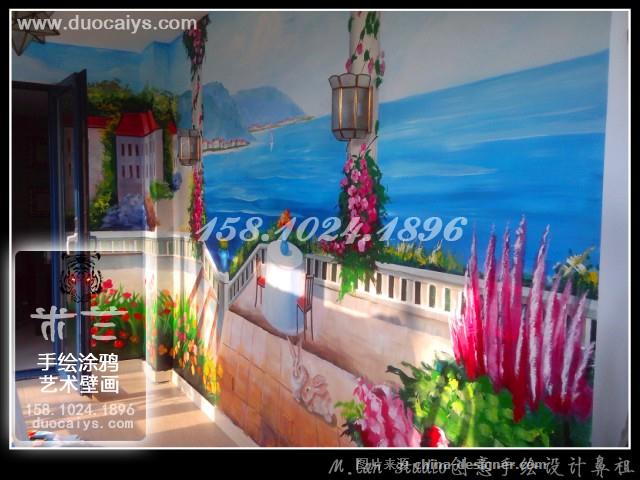 欧式别墅家具手绘欧式花纹彩绘天顶壁画天使人物肖像手绘设计公司