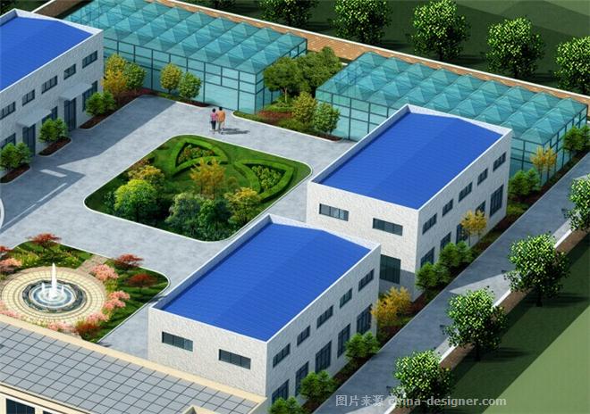 青海钢厂房效果图设计-微蓝的设计师家园-厂房效果图,工厂效果图